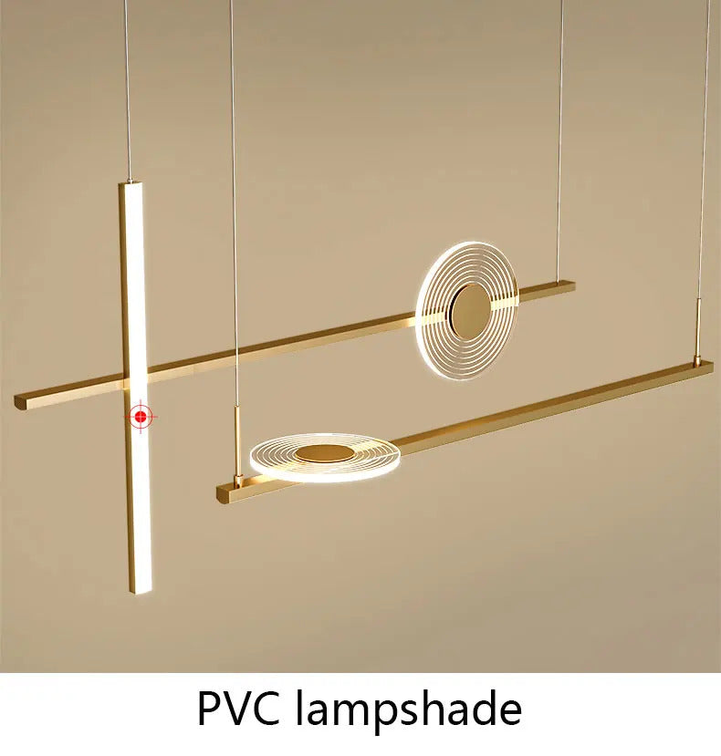 Modern black chandelier Led Nordic design minimalist acrylic lamp