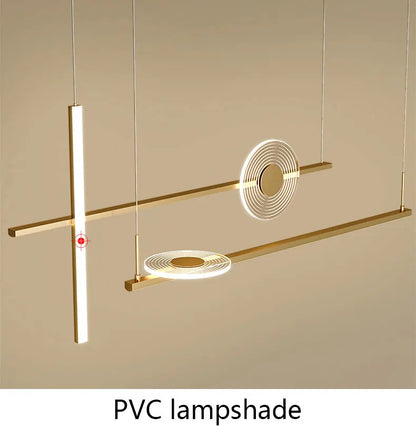 Modern black chandelier Led Nordic design minimalist acrylic lamp