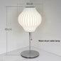 Nordic minimalist milk white wall lamp Danish designer Hand Woven Silk table light