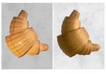 Japanese Staircase Pendant Lamp Creative Personality Art Croissant LED Chandelier