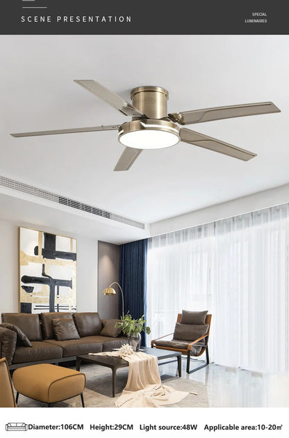 42/52-inch low-floor ceiling fan with pure copper motor fan