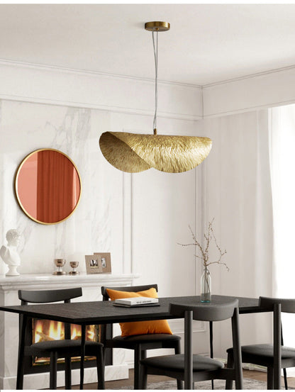 Hammered Brass Suspension Llight  retro pendant light