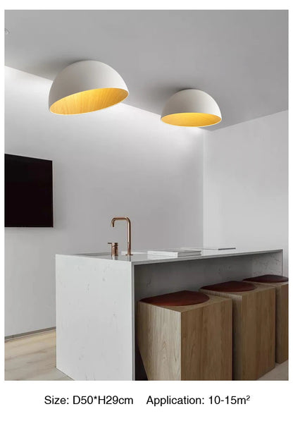 Nordic Wooden Ceiling Chandelier Modern Duo Ceiling Light