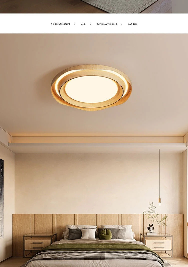 Modern Bladeless Ceiling Lamp Fan Living Room Silent Air Circulation Fan