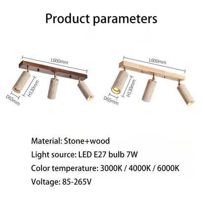 Yellow Travertine ceiling light decoration hallway ceiling light