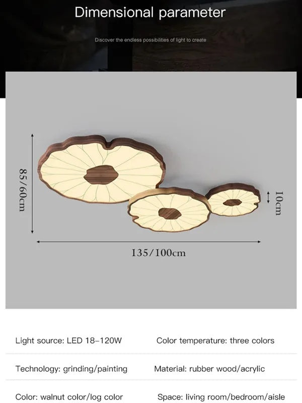 Lotus Leaf Acrylic Ceiling Lamp 