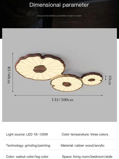 Lotus Leaf Acrylic Ceiling Lamp 