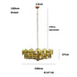 Lorenzo Chandelier Vintage French Living Room Hanging Lamp Orange Chandelier