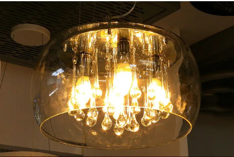 Nordic pendant lamp Luxury Glass Light Fixture crystal pendant lighting