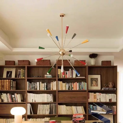 Medieval and Postmodern Memphis Restaurant Chandelier Creative Macaron Bedroom Lighting