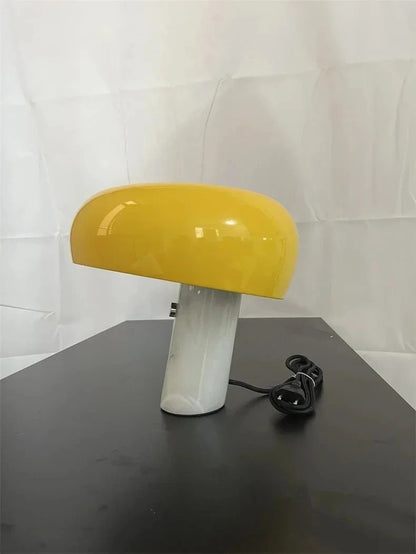 Italian luxury designer mushroom marble LED desk lamp for interior decoration