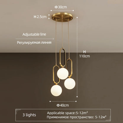 Modern luxury pendant light LED design pendant ball light Decor