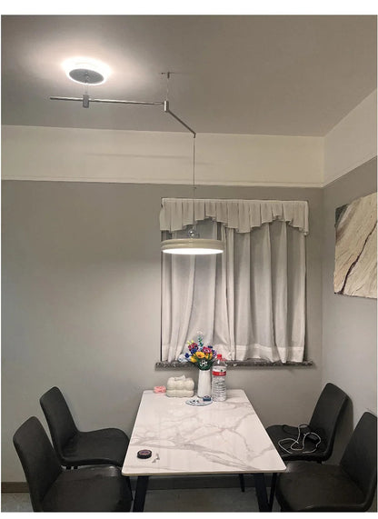 Dining table light modern chandelier Round Reading Desk Light
