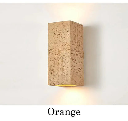 Nordic cave stone wall lamp Square outdoor cement Wall Lamp LED Sconce