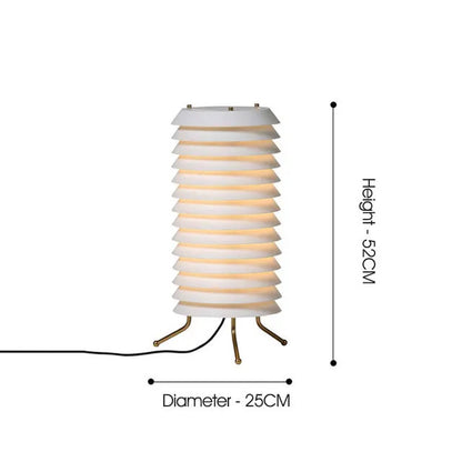 Maija Table Lamp medieval style Nordic design lamp replica living room retro pleated floor lamp study white bedside table light