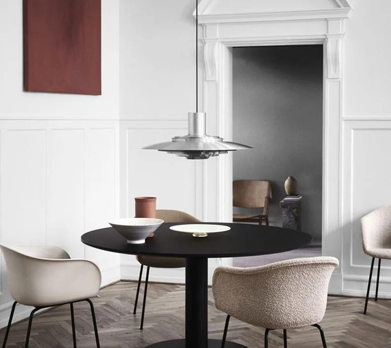 White Silver Aluminium E27 Pendant Lights Art Design For Dining Kitchen Bar Bedroom Cord Adjustable Hanglamp 110-220V