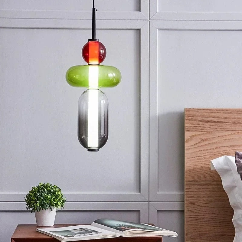 Candied Glass Combo Pendant Light