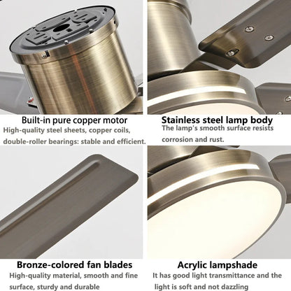 42/52-inch low-floor ceiling fan with pure copper motor fan