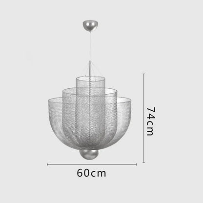 Designer Metal Cage Chandelier Modern Meshmatics Chandelier