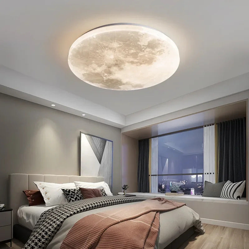 Lunar LED Ceiling Light Minimalist Bedroom Kitchen Balcony Decor Lighting Fixture