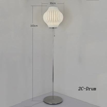 Nelson bubble table lamp wabi sabi white Silk floor light Danish designer Living Room Sofa Side Bedroom Bedside Led Standing Lam