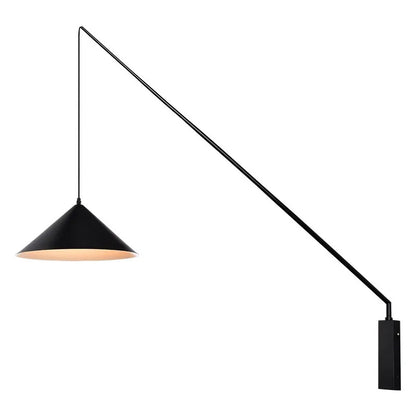 Nordic black Fishing simple Wall lamp Swing long Arm wall light loft sconce lighting