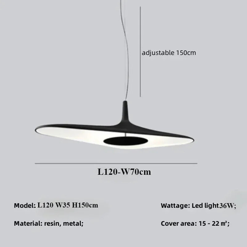 Modern Home Decoration Pendant Light Salon Irregular Resin Led Lamp