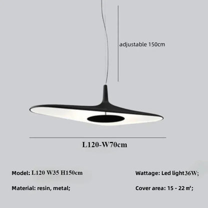 Modern Home Decoration Pendant Light Salon Irregular Resin Led Lamp