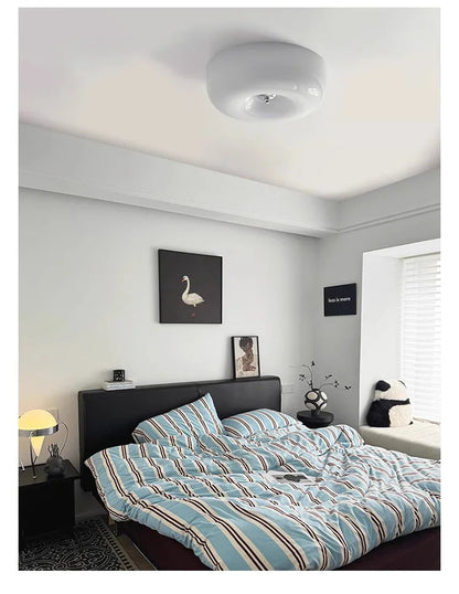 Cream Pudding Ceiling Lamp Bauhaus Glass Light Children's Room Bedroom Ceiling Lamp