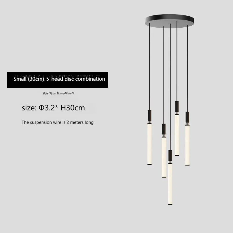 Nordic Staircase strip Pendant Light Modern Minimalist long line Villa Loft bedside Hanging Lamp