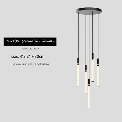 Nordic Staircase strip Pendant Light Modern Minimalist long line Villa Loft bedside Hanging Lamp
