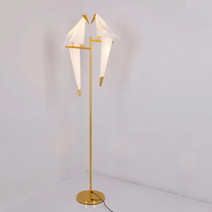 Perch Light table Lamp Led Designer Gold Origami Bird Standing Lamps For Living Room Creative Art Deco Safaside Corner Lamp
