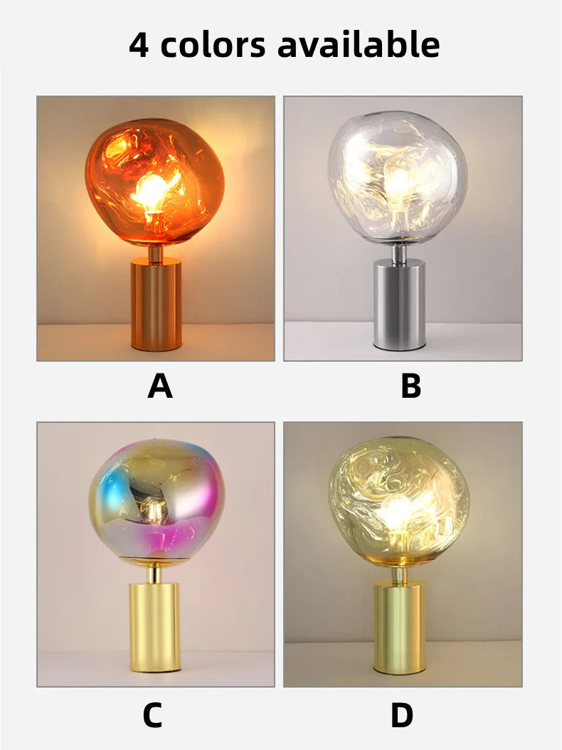 Modern Lava Lampshade LED Table Lamp Bedroom Living Room Restaurant Ambient Desk Lamp Creative Home Decoration Gifts Night Light