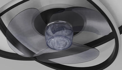 Modern bedroom decor led ceiling fan light lamp dining room remote control lamps