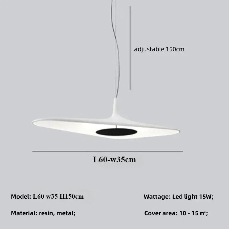 Modern Home Decoration Pendant Light Salon Irregular Resin Led Lamp