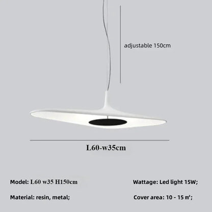 Modern Home Decoration Pendant Light Salon Irregular Resin Led Lamp