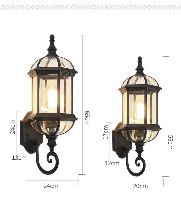 Outdoor Waterproof Wall Lamp Modern Villa Corridor Garden Exterior Lamp Wall light