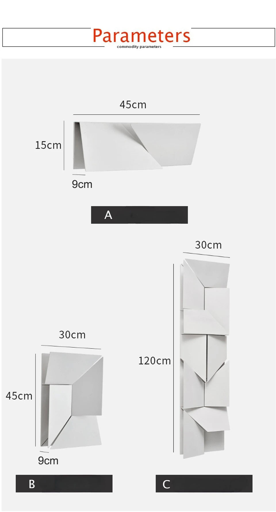 Outdoor Waterproof wall lamp Creativity 3D Model Led Sconce lights Square Wall lighting