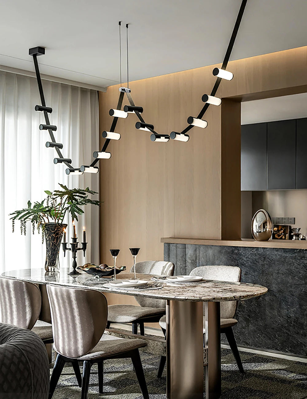 Nordic Leather Chandelier Designer Lighting