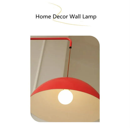 Red Rocker Chandelier Modern Folding Retractable Wall Lamp Long Arm Chandelier