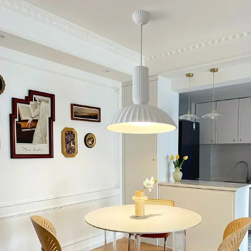 French Gypsum Pendant Light Nordic Designer Restaurant Chandelier