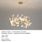 Luxury Ceramic Ginkgo Leaf Chandelier Gold Branches Chandelier