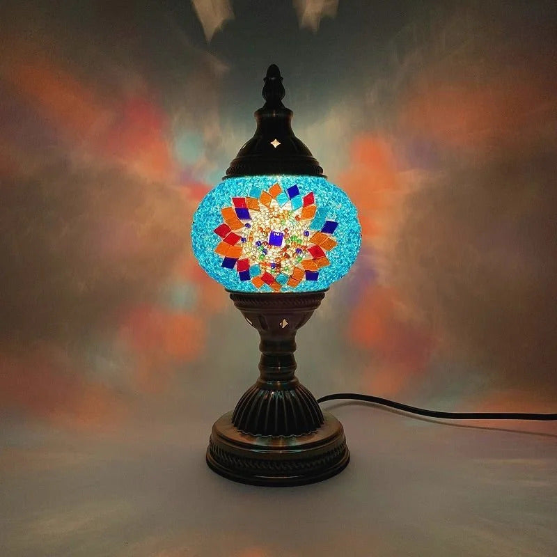 Turkish mosaic glass Table Lamp home bedside table lamp