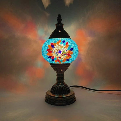 Turkish mosaic glass Table Lamp home bedside table lamp