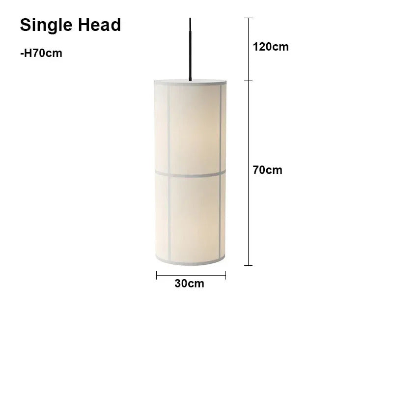 Wabi Sabi Cloth Led Pendant Lamp Designer Fabric Ceiling Chandelier