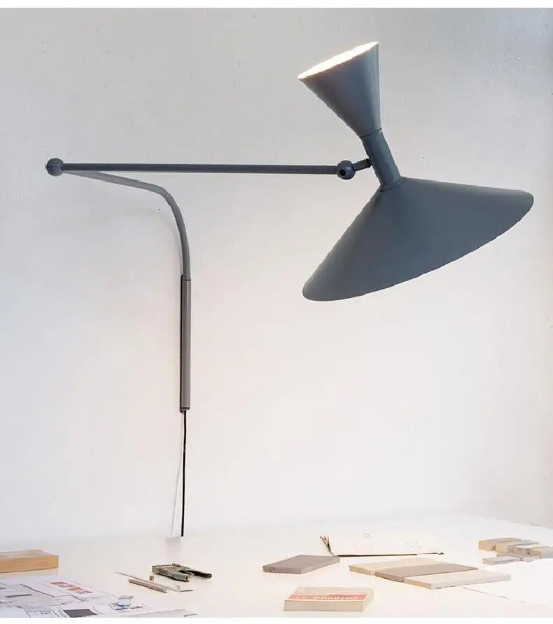 Modern Minimalist Wall Light LED Marseille Italian Designer Swing Arm Adjustable Wall lamp