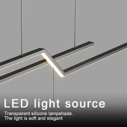 Modern geometric pendant light Led Home suspension metal