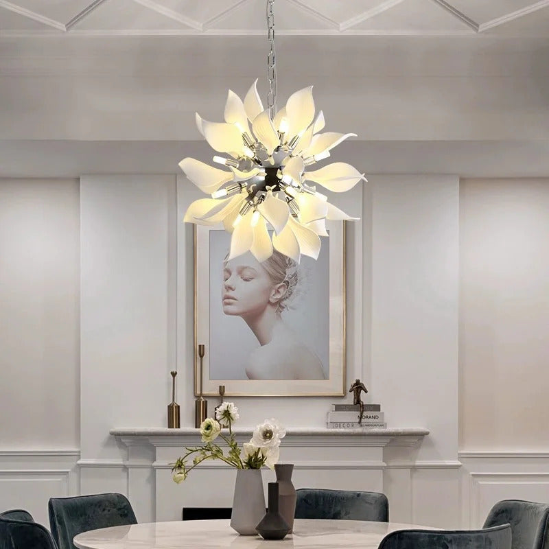Nordic Petal chandelier Luxury Ceramic Pendant Lamp