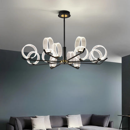 Acrylic LED Chandeliers modern retro lamp hanging