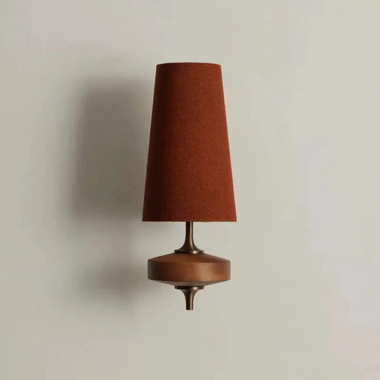 French Vintage Solid Wood Wall Lamp Luxury Retro Bedside sconce light